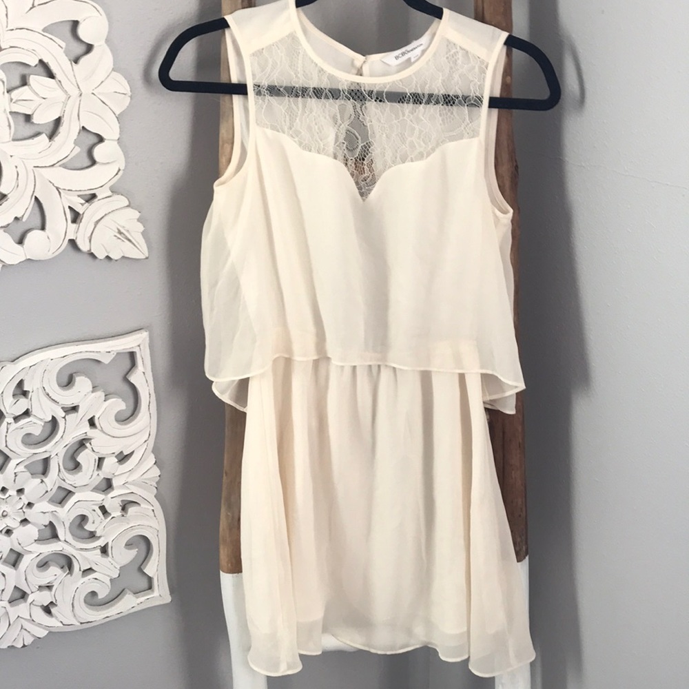 BCBGeneration Off White Dress